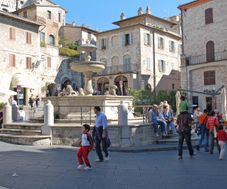 Assisi Fountain In The Piazza