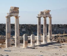 Temple columns